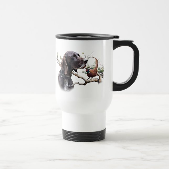 Mug De Voyage Chasse à l'art GSP – Précision, Passion et Faisan (Droite)