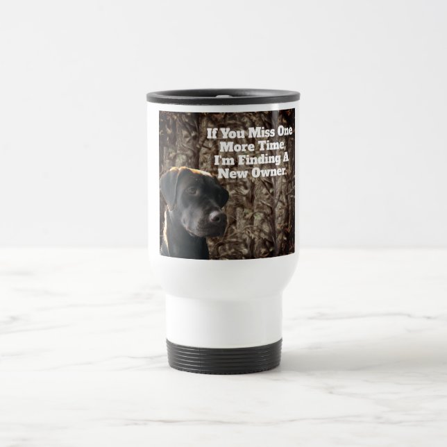Mug De Voyage Chasse au canard amusant Chocolat Lab Camo Coffee  (Centre)