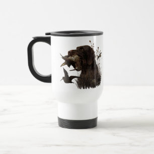 Mug De Voyage Chasse en laine avec pointeur À poils durs alleman