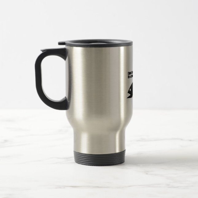 Mug De Voyage Chasse la prise, conquiert les vagues. (Gauche)