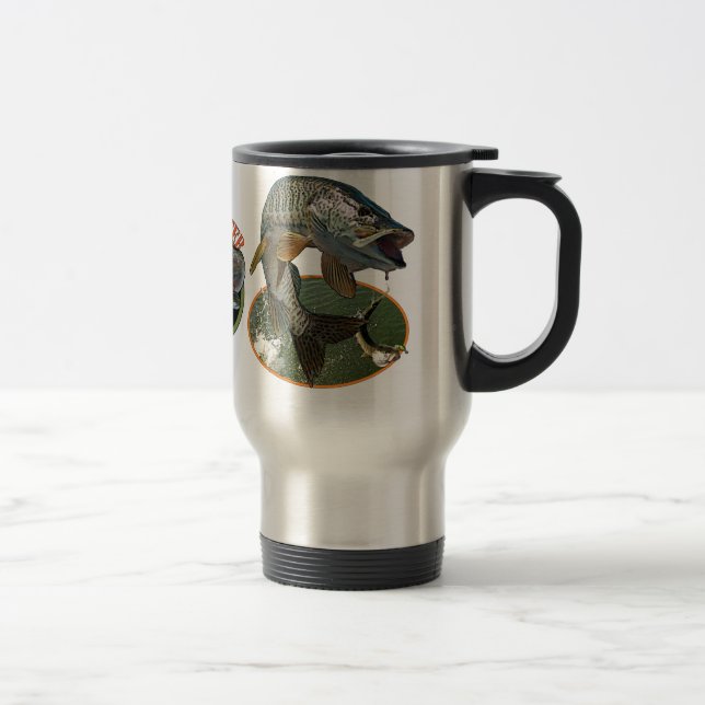 Mug De Voyage Chasseur de Muskie (Droit)