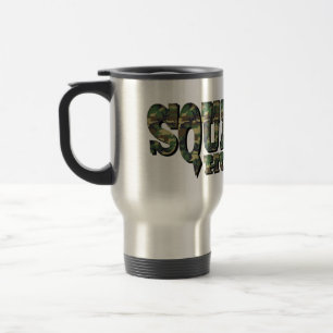Mug De Voyage Chasseur de Squatch - motif de Camo