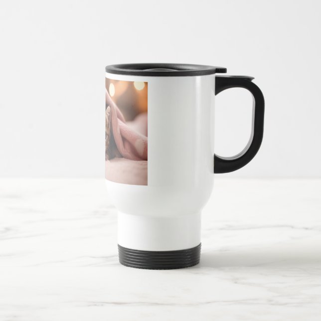 Mug De Voyage Chat d'abord, café ensuite (Droite)