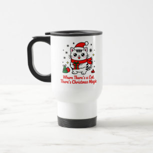 Mug De Voyage Chat de Noël Magique - Cadeau sur le thème des ani