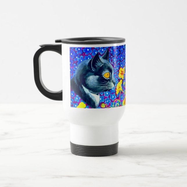 Mug De Voyage Chat en fleurs (Gauche)