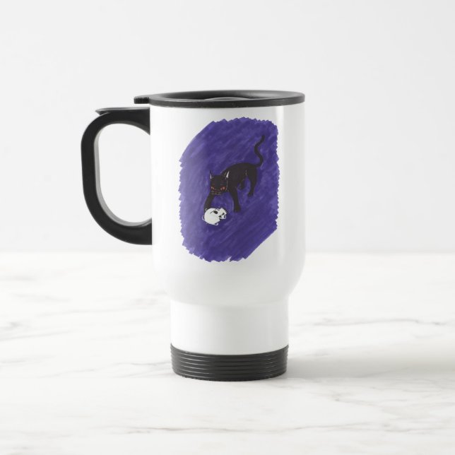 Mug De Voyage Chat et crâne (Gauche)