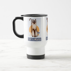 Mug De Voyage Chat et souris amusants et colorés