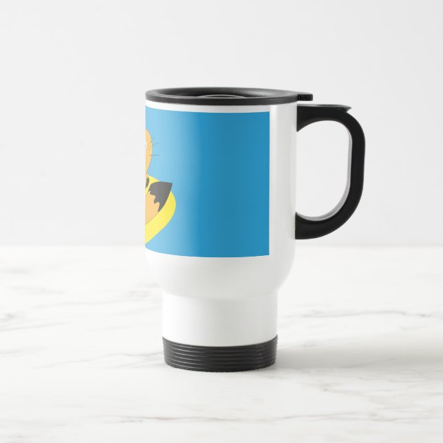 Mug De Voyage Chat heureux (Droite)