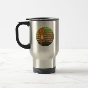 Mug De Voyage Chat mignon drôle faisant du yoga. conception de y