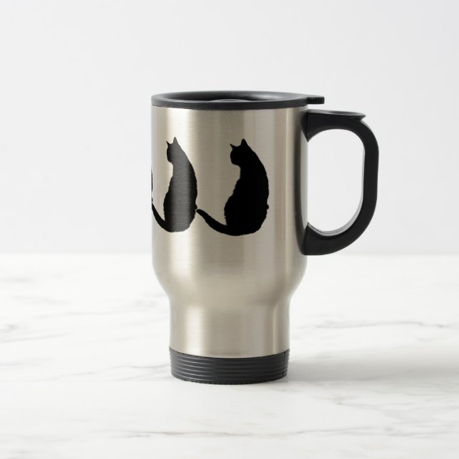 Mug De Voyage Chat noir (Droit)