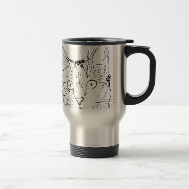 Mug De Voyage Chat Puddy (Droit)