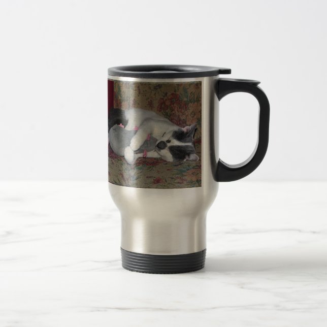 Mug De Voyage Chaton couchant (Droit)