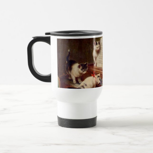 Mug De Voyage Chatons et Piano (Gauche)