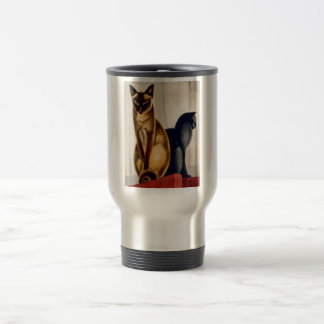 Mug De Voyage Chats Art Déco