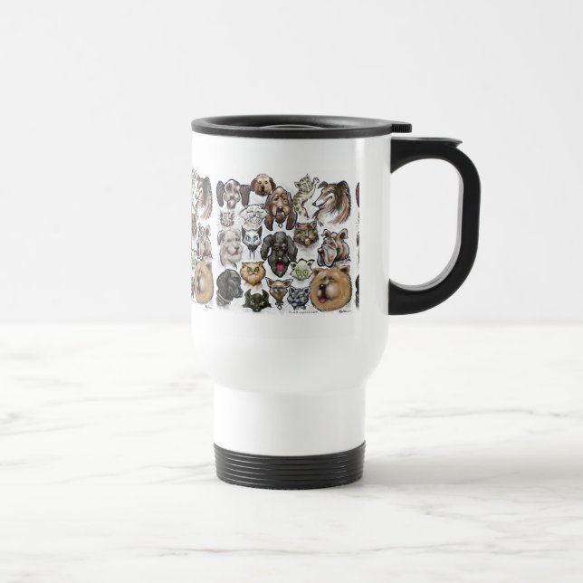 Mug De Voyage Chats et chiens (Droite)