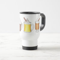 Chaud cacao rhum beurre Eggnog Vacances d'hiver bo
