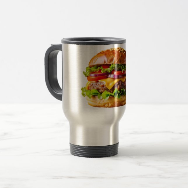 Mug De Voyage ChaussureHabille hamburger empilé thic (Devant gauche)