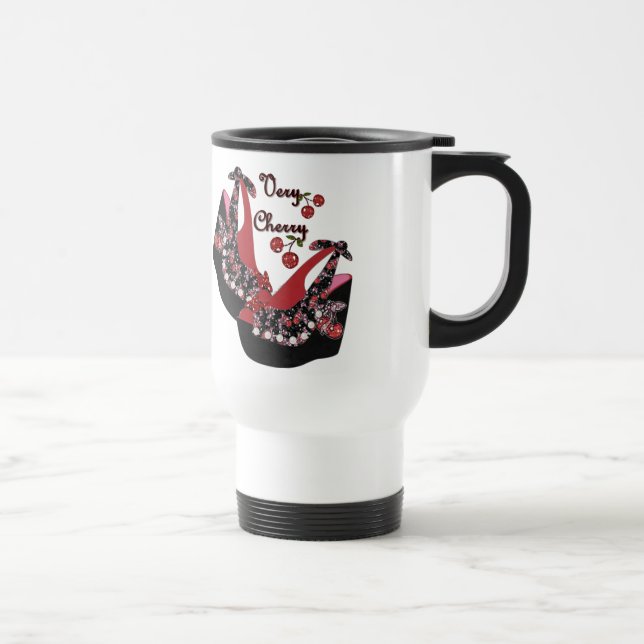 Mug De Voyage Chaussures RAB Rockabilly Very Cherry (Droite)