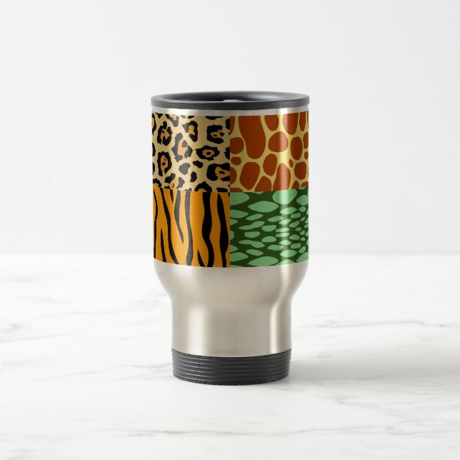 Mug De Voyage Cheetah, Giraffe, Tigre et Serpent (Centre)