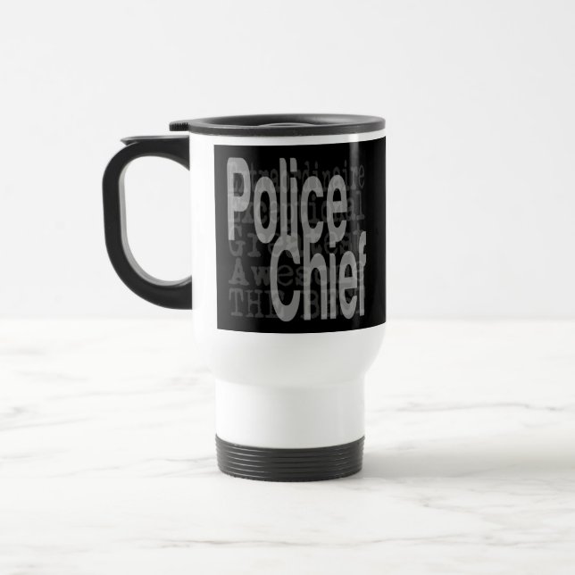 Mug De Voyage Chef de police Extraordinaire (Gauche)
