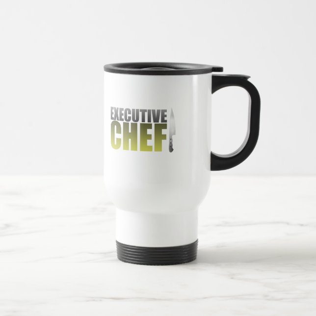 Mug De Voyage Chef exécutif jaune (Droite)