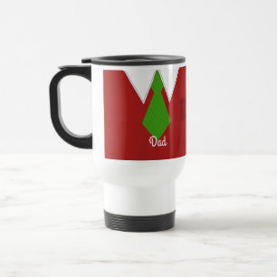 Mug De Voyage Chemise rouge et cravate pour papa