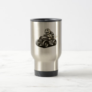 Mug De Voyage Chemises Tri-Blend de tortue de dessin animé vinta