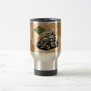 Mug De Voyage Chemises Tri-Blend de tortue de dessin animé vinta