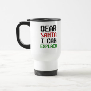 Mug De Voyage Cher Père Noël, je peux vous expliquer Christmas N