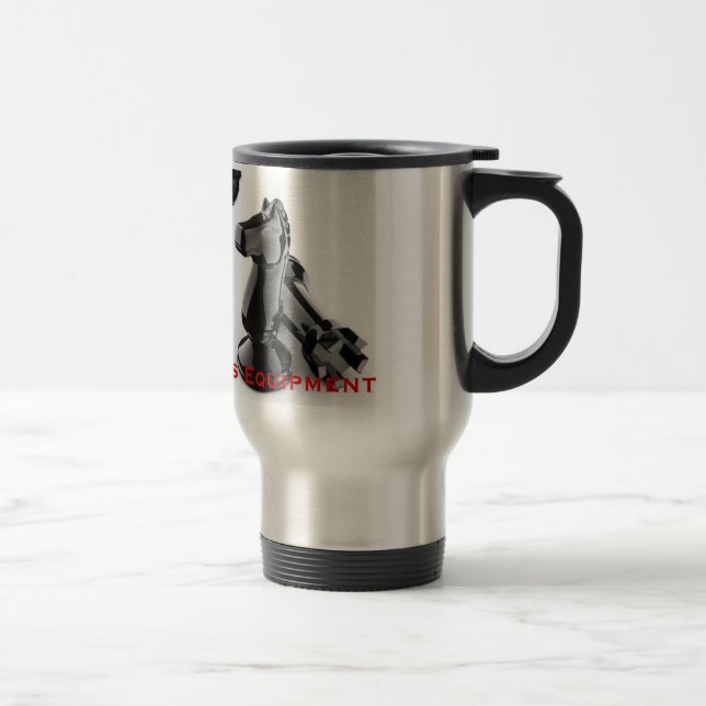 Mug De Voyage chess__knight_rook, équipement central d'échecs de (Droit)