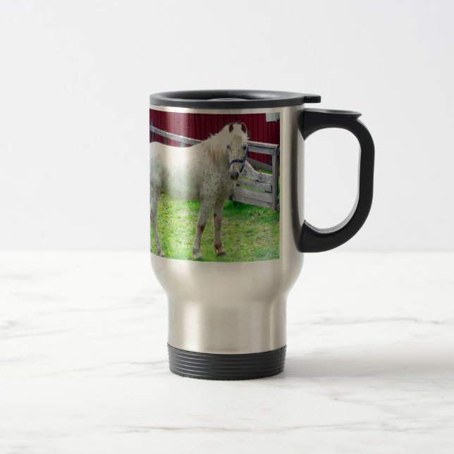 Mug De Voyage Cheval blanc (Droit)