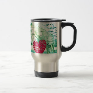 Mug De Voyage Cheval Blanc Coeur Rouge Saint Valentin