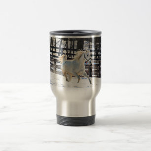 Mug De Voyage Cheval blanc galopant