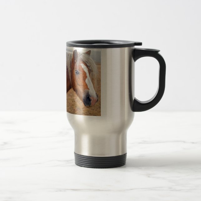 Mug De Voyage Cheval blond (Droit)