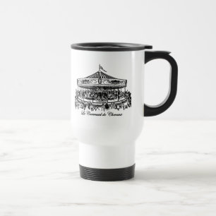 Mug De Voyage Cheval de Carrousel français Vêtements et cadeaux