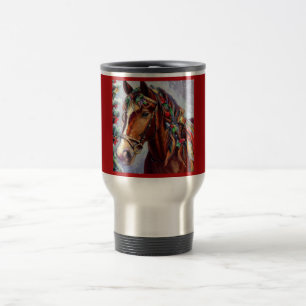Mug De Voyage Cheval de Noël 2
