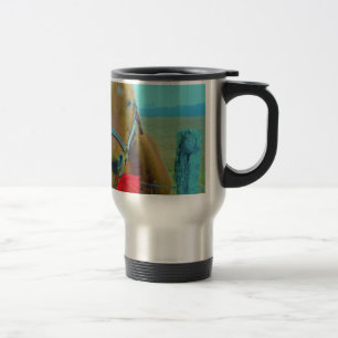 Mug De Voyage Cheval de Noël rétro