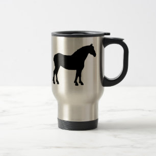 Mug De Voyage Cheval de trait (noir)