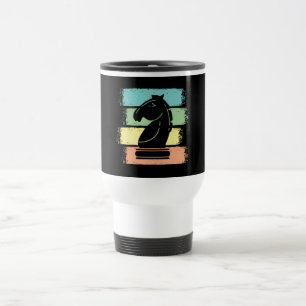 Mug De Voyage Cheval d'échecs Rétro