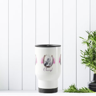 Mug De Voyage Cheval encadré Par Horseshoe Personnalisé