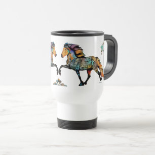 Mug De Voyage Cheval islandais Pop Art