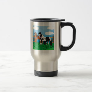 Mug De Voyage Cheval mignon de bande dessinée