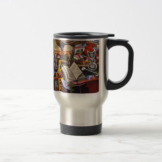 Mug De Voyage Cheval Pipe Fleur rouge par Joan Miro (Droit)