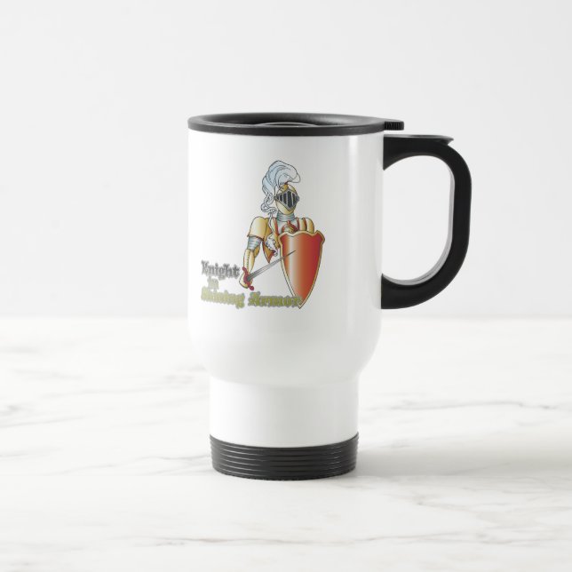 Mug De Voyage chevalier en armure étincelante (Droite)