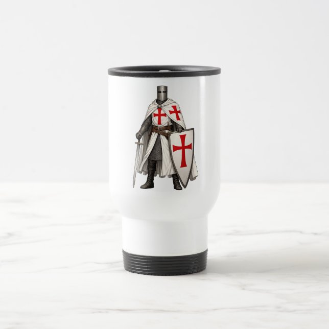 Mug de voyage Chevalier Templier Croisé (Centre)