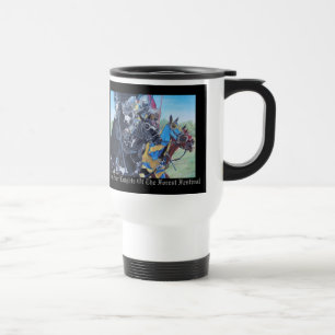 Mug De Voyage chevaliers médiévaux joutant sur l'art historiqu