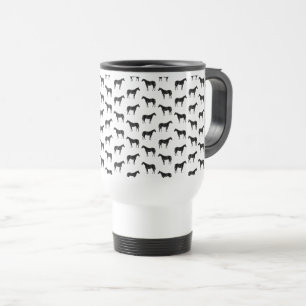 Mug De Voyage Chevaux d'époque illustrés COULEUR ARRIÈRE - PL