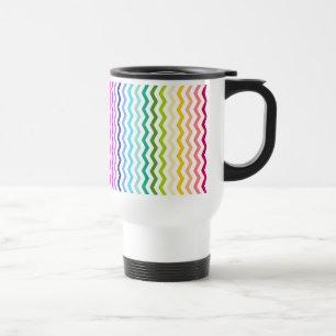 Mug De Voyage Chevron d'arc-en-ciel