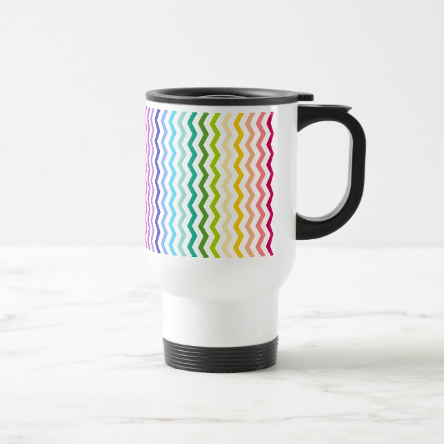 Mug De Voyage Chevron d'arc-en-ciel (Droite)
