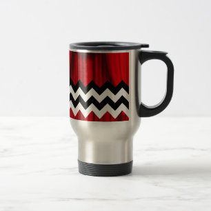 Mug De Voyage chevron noir lodge